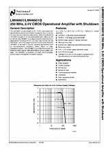 DataSheet LMH6601 pdf